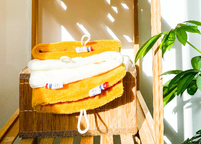 Serviettes de bain de qualité certifiées OEKO-TEX® Lueur Création Française 