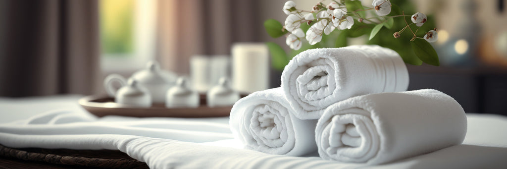 Serviettes de bain Lueur Création Française 100% douceur made in France